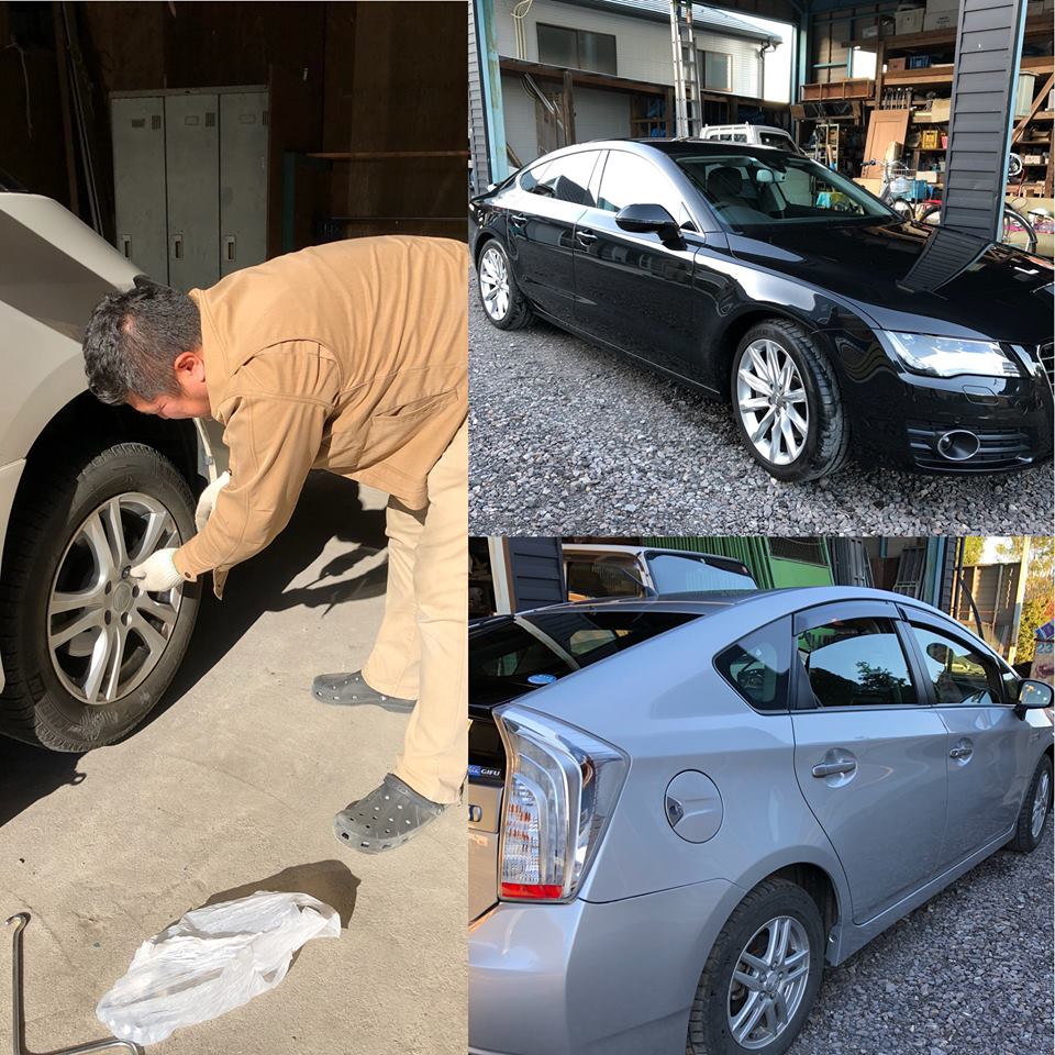 美濃加茂の匠建で自宅で車整備